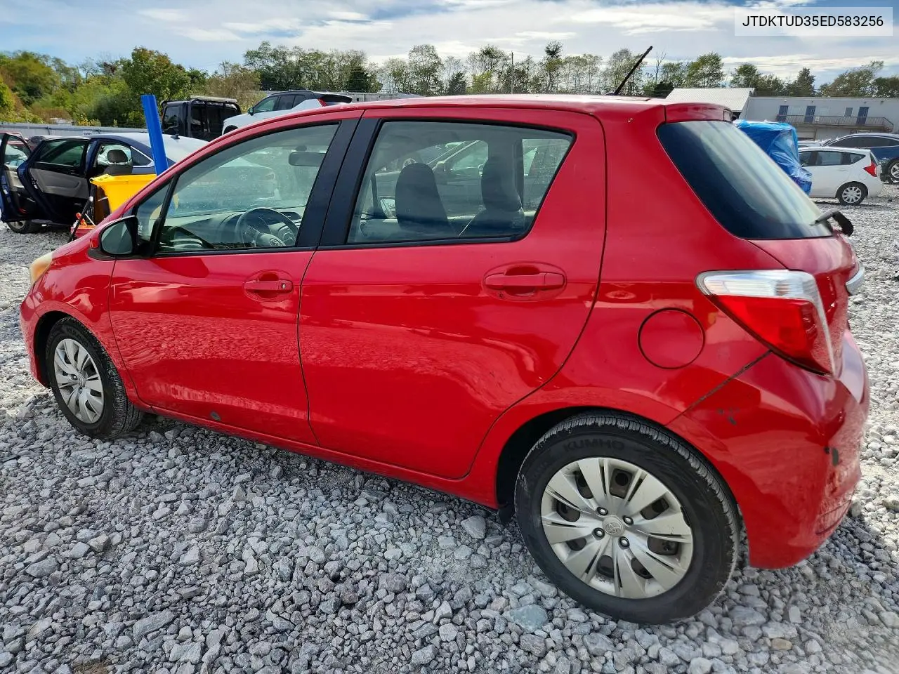 2014 TOYOTA YARIS VIN JTDKTUD35ED583256 — фото 2