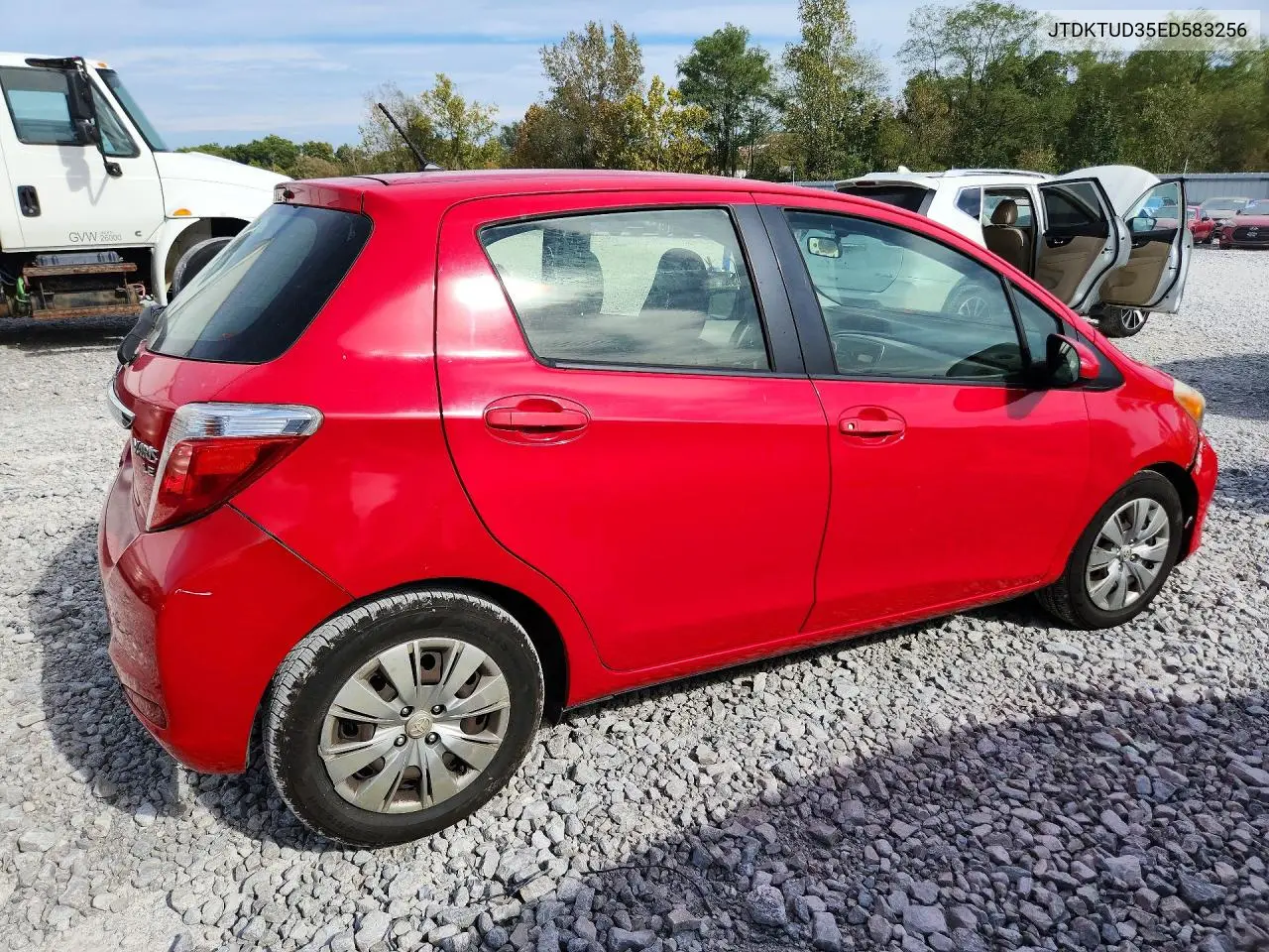 2014 TOYOTA YARIS VIN JTDKTUD35ED583256 — фото 3