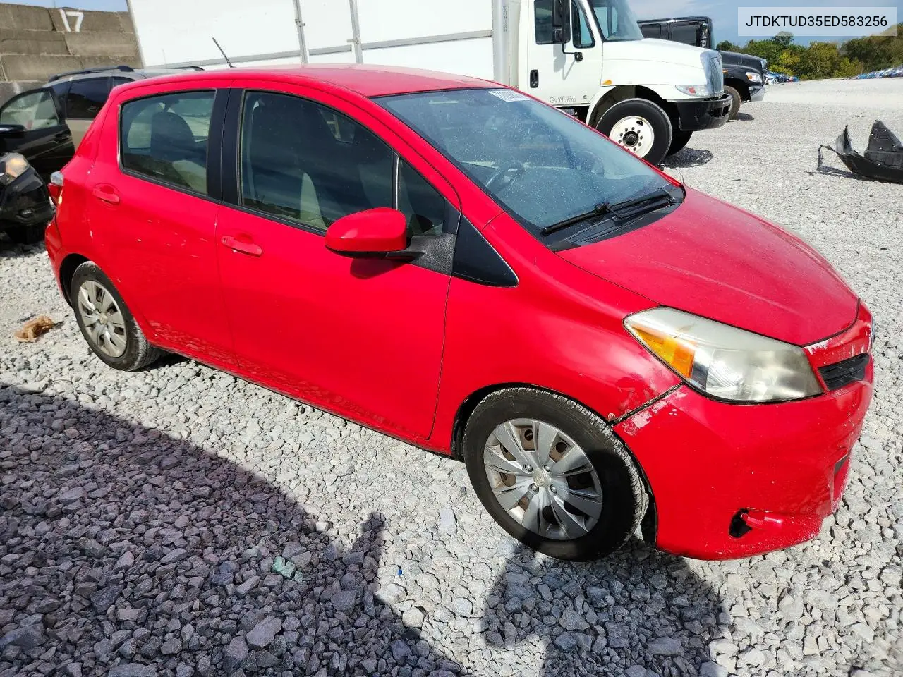 2014 TOYOTA YARIS VIN JTDKTUD35ED583256 — фото 4