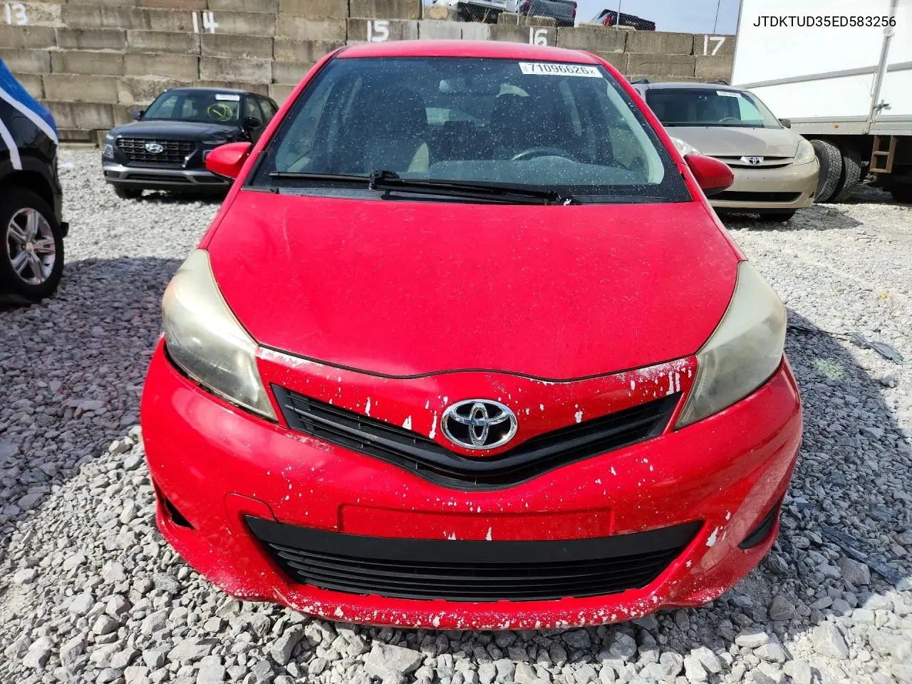 2014 TOYOTA YARIS VIN JTDKTUD35ED583256 — фото 5