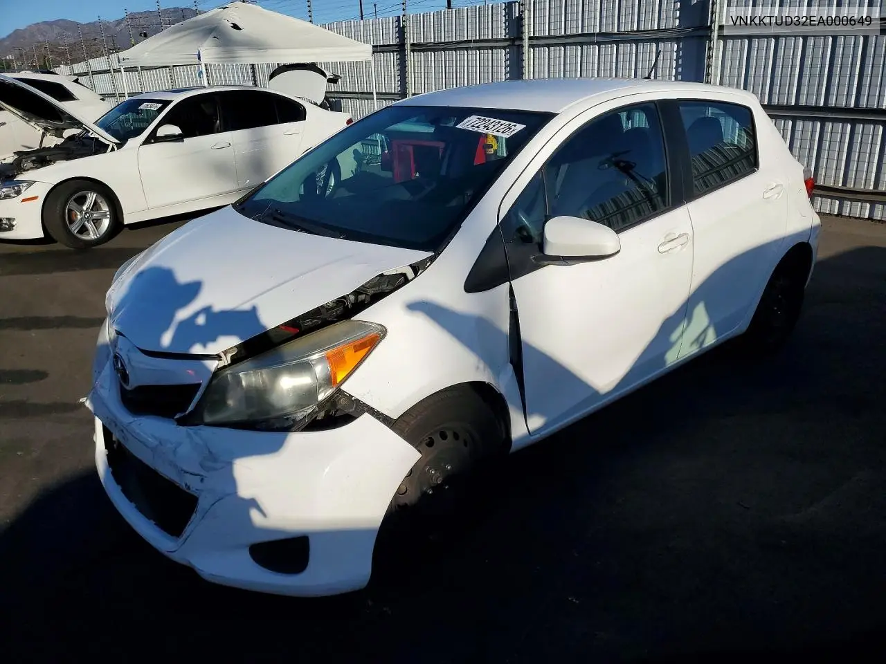 TOYOTA YARIS 2014, VIN VNKKTUD32EA000649