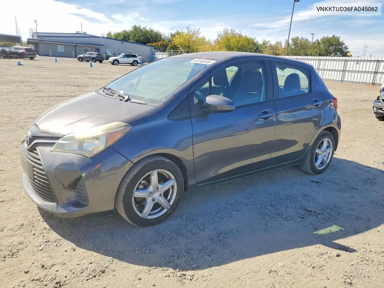 TOYOTA YARIS 2015, VIN VNKKTUD36FA045062