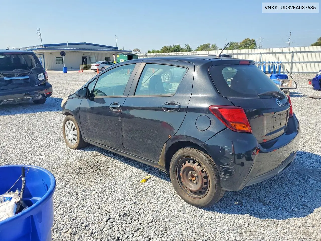 2015 TOYOTA YARIS VIN VNKKTUD32FA037685 — фото 2