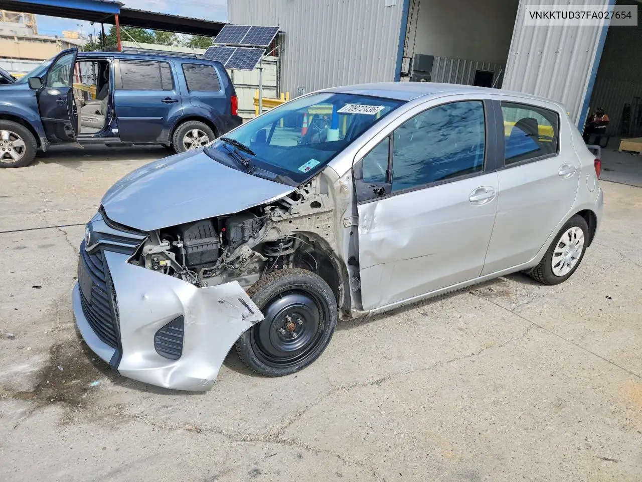 TOYOTA YARIS 2015, VIN VNKKTUD37FA027654