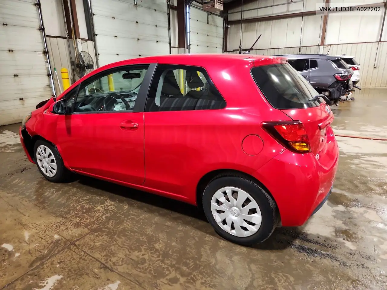 2015 TOYOTA YARIS VIN VNKJTUD38FA022202 — фото 2