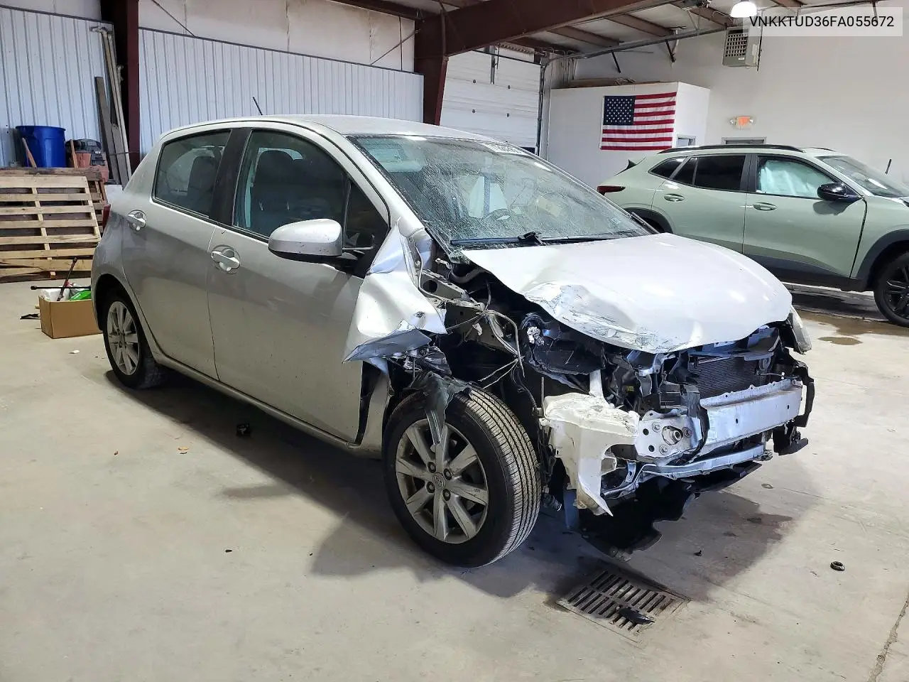 2015 TOYOTA YARIS VIN VNKKTUD36FA055672 — фото 4