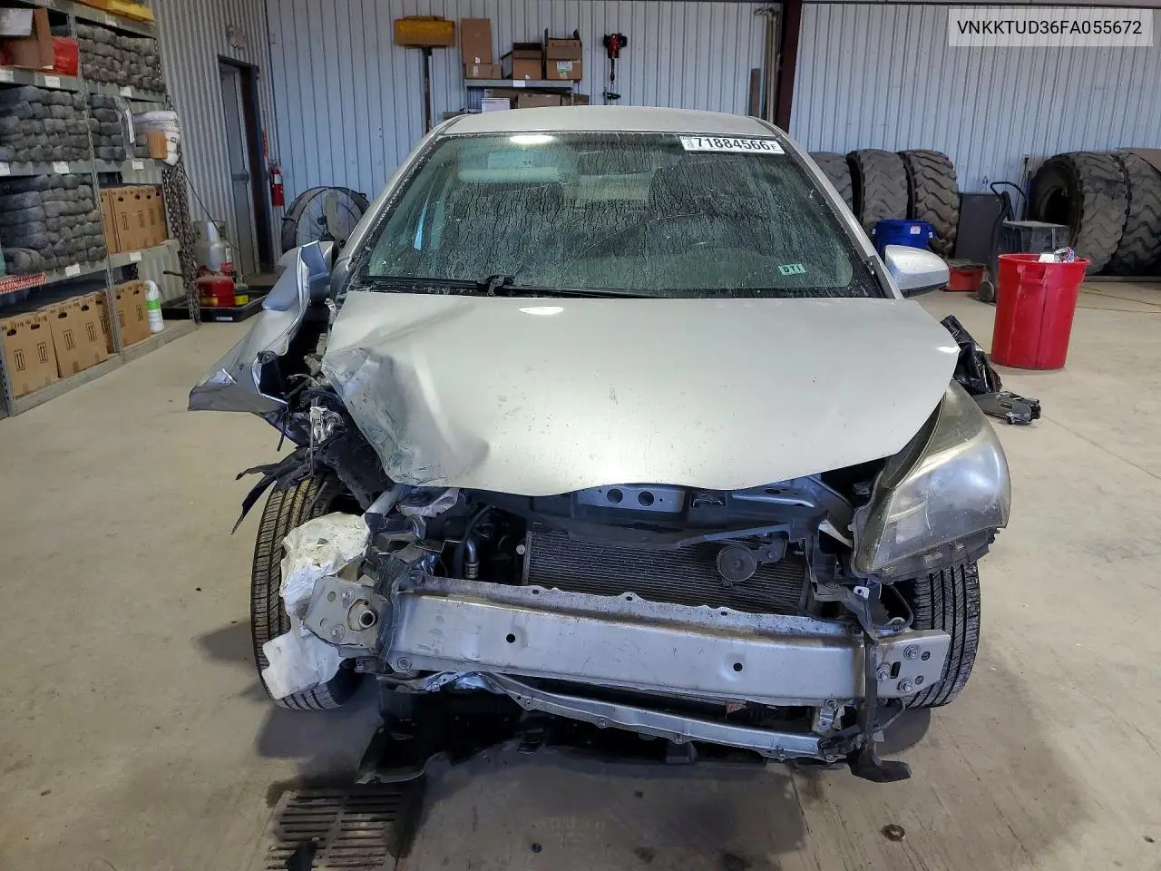 2015 TOYOTA YARIS VIN VNKKTUD36FA055672 — фото 5