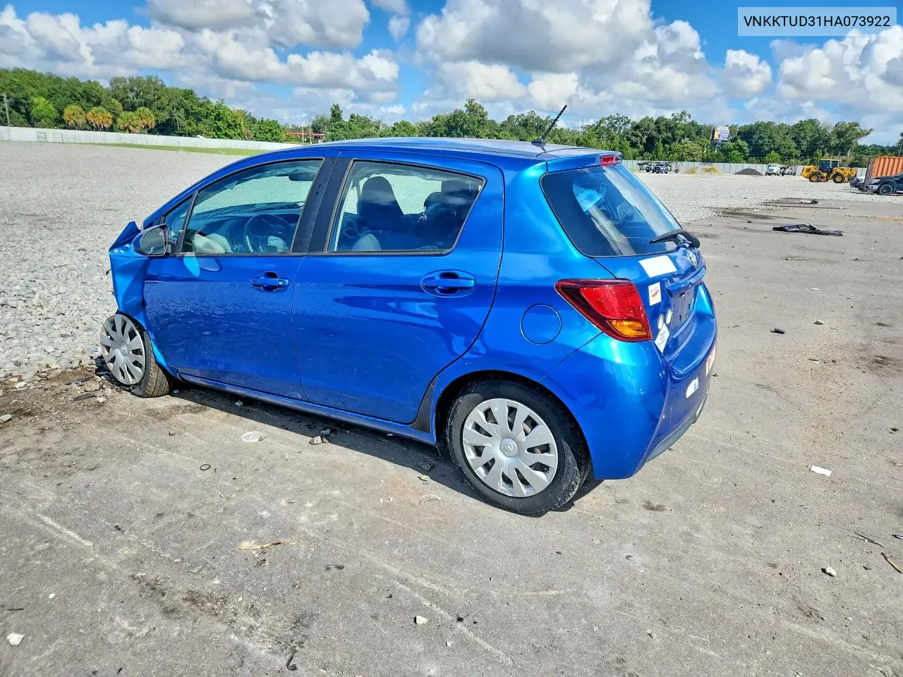 2017 TOYOTA YARIS VIN VNKKTUD31HA073922 — фото 2