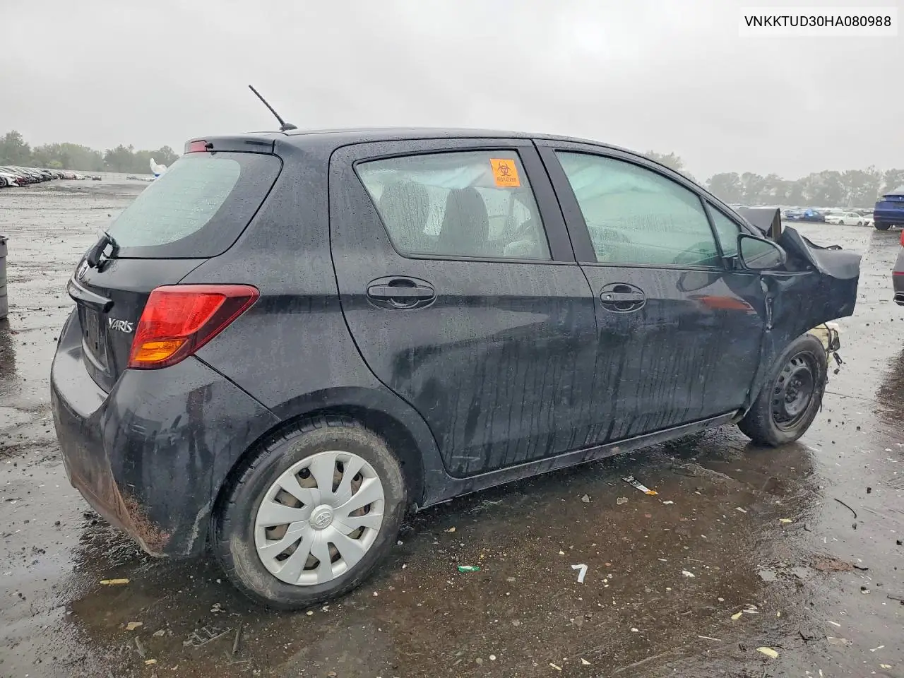 2017 TOYOTA YARIS VIN VNKKTUD30HA080988 — фото 3