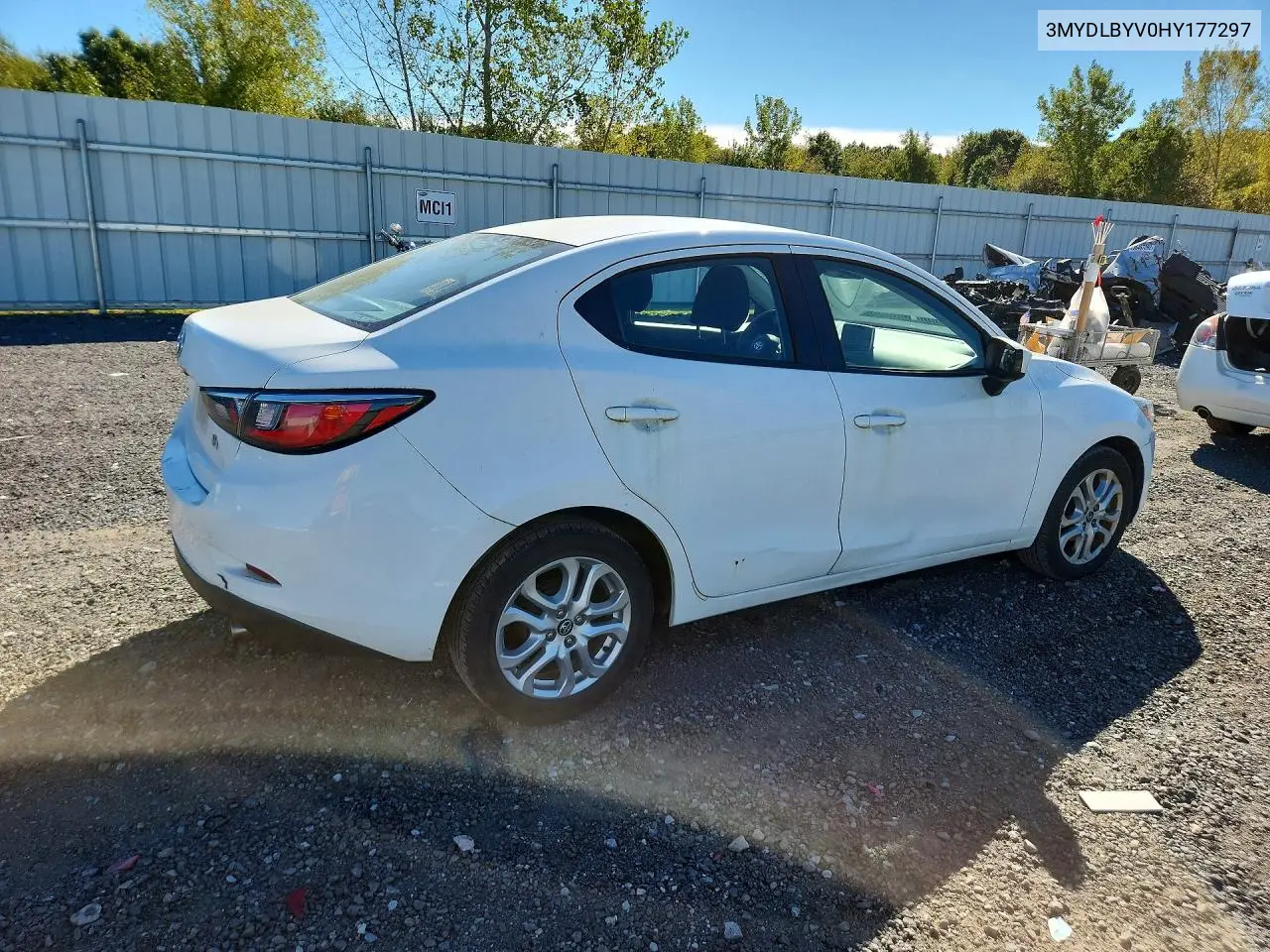 2017 TOYOTA YARIS VIN 3MYDLBYV0HY177297 — фото 3