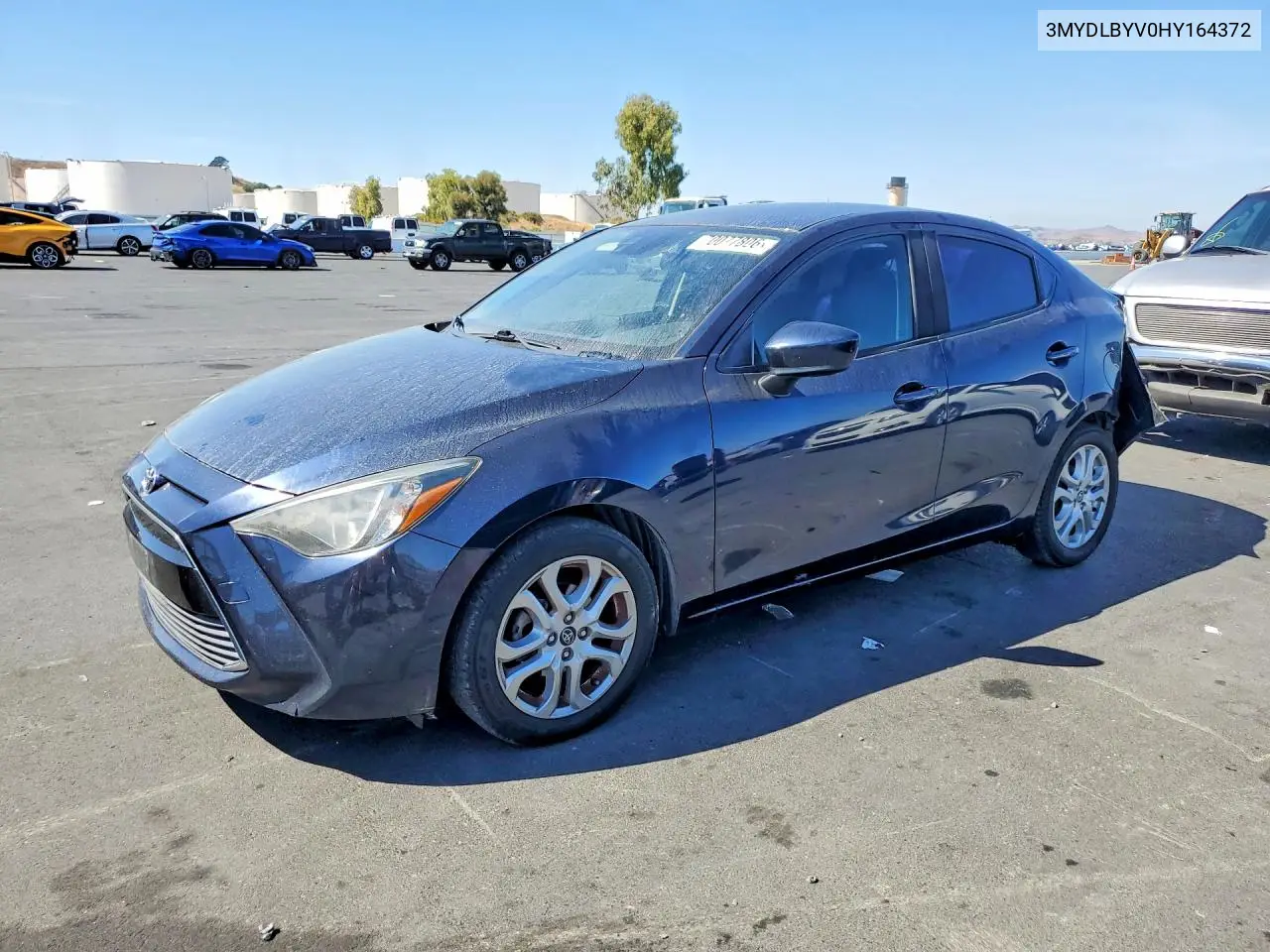 TOYOTA YARIS 2017, VIN 3MYDLBYV0HY164372
