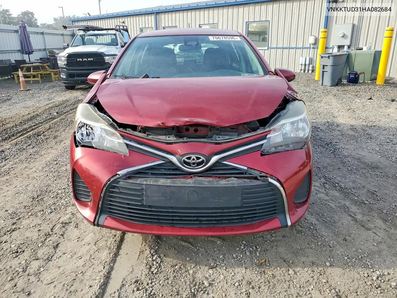 2017 TOYOTA YARIS VIN VNKKTUD31HA082684 — фото 5