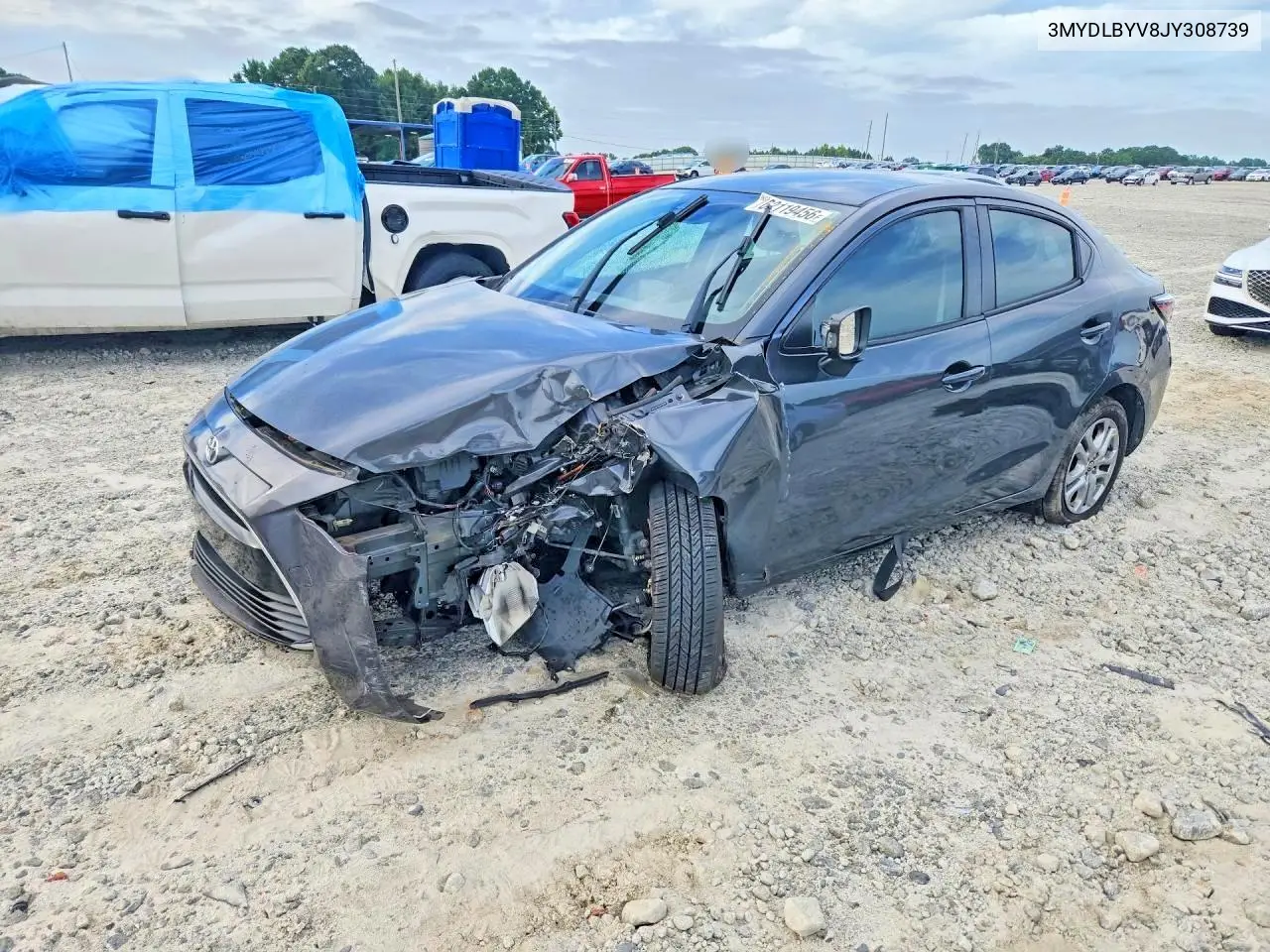 TOYOTA YARIS 2018, VIN 3MYDLBYV8JY308739