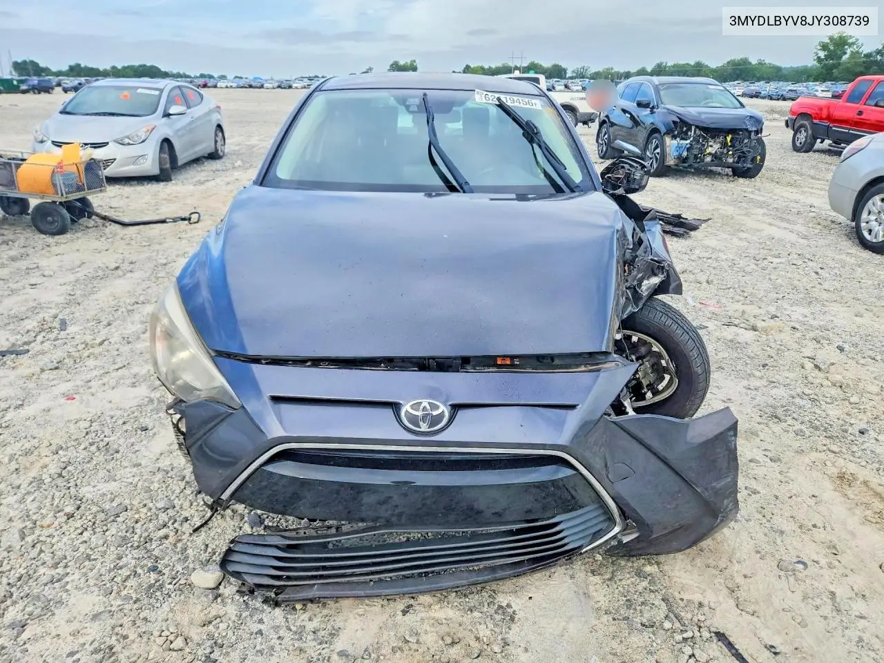 2018 TOYOTA YARIS VIN 3MYDLBYV8JY308739 — фото 5