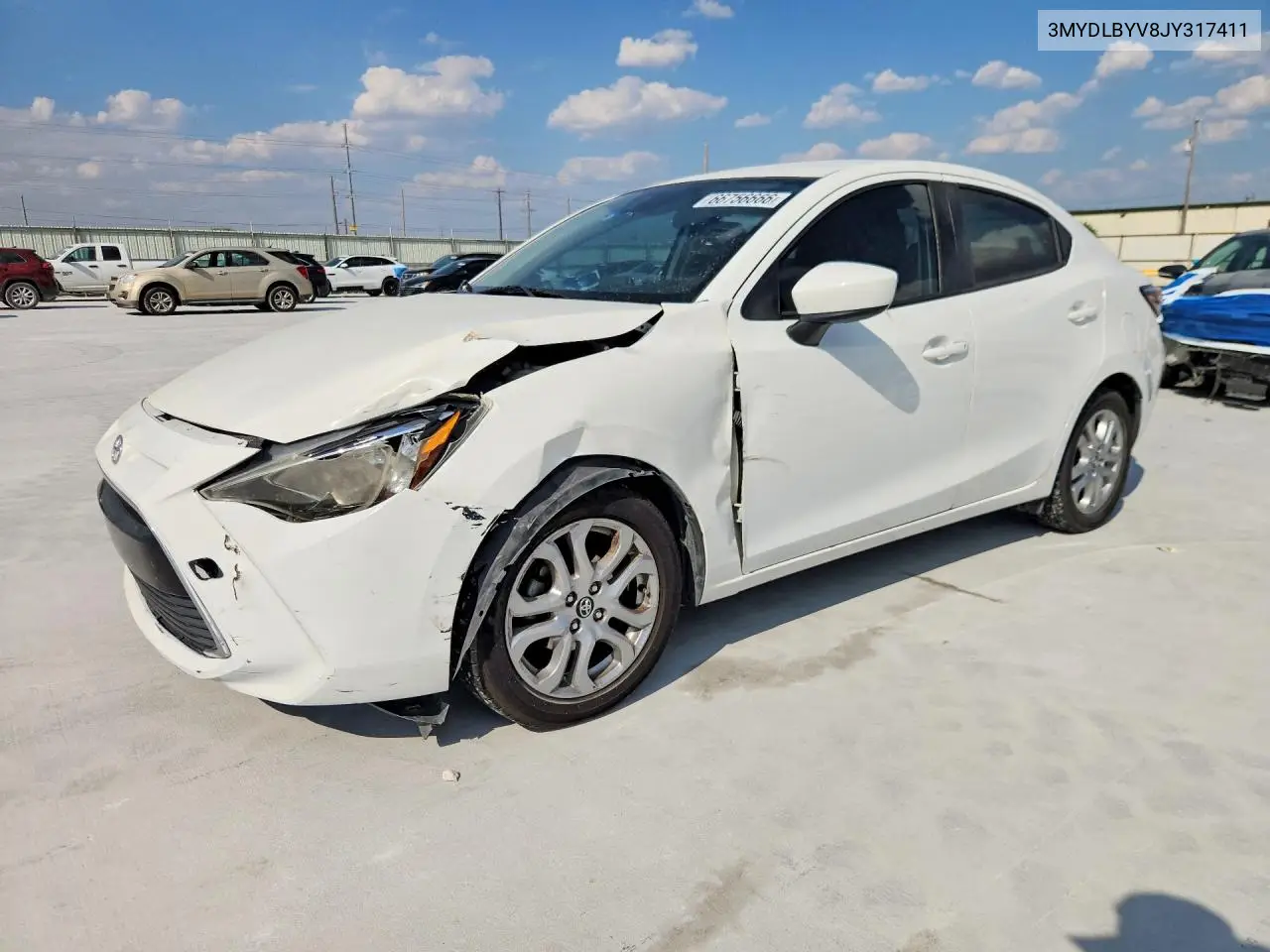 TOYOTA YARIS 2018, VIN 3MYDLBYV8JY317411
