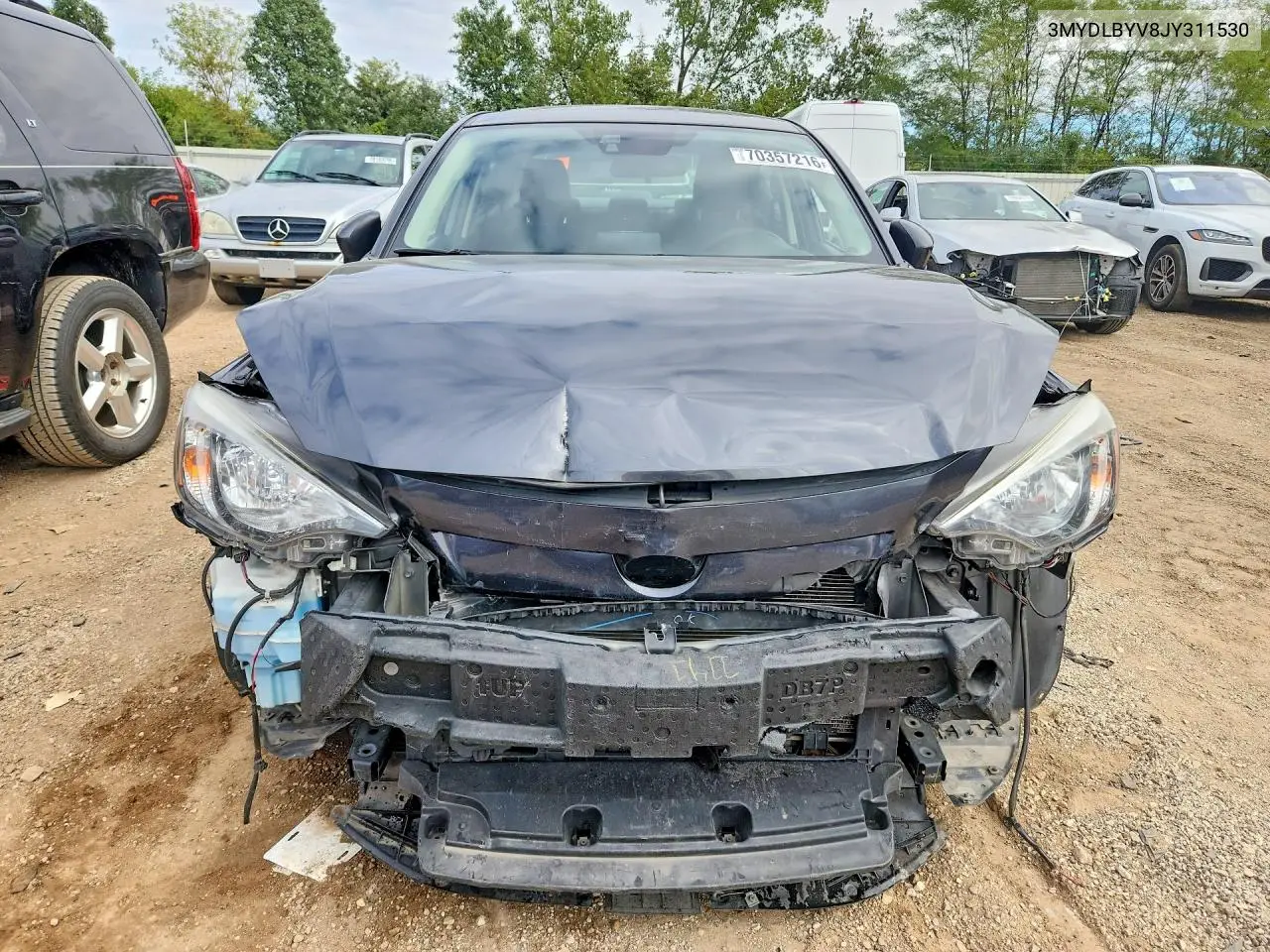 2018 TOYOTA YARIS VIN 3MYDLBYV8JY311530 — фото 5