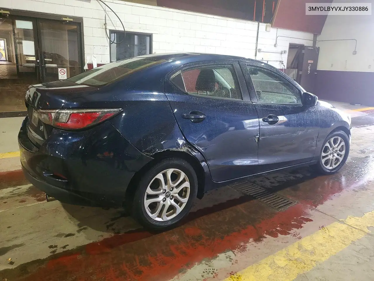 2018 TOYOTA YARIS VIN 3MYDLBYVXJY330886 — фото 3