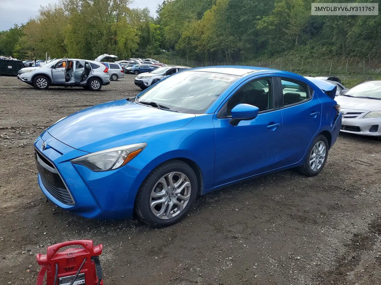 TOYOTA YARIS 2018, VIN 3MYDLBYV6JY311767