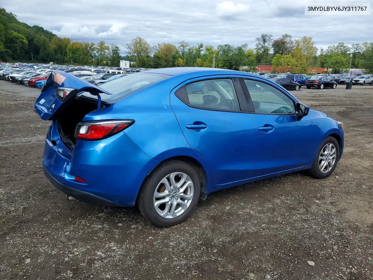 2018 TOYOTA YARIS VIN 3MYDLBYV6JY311767 — фото 3