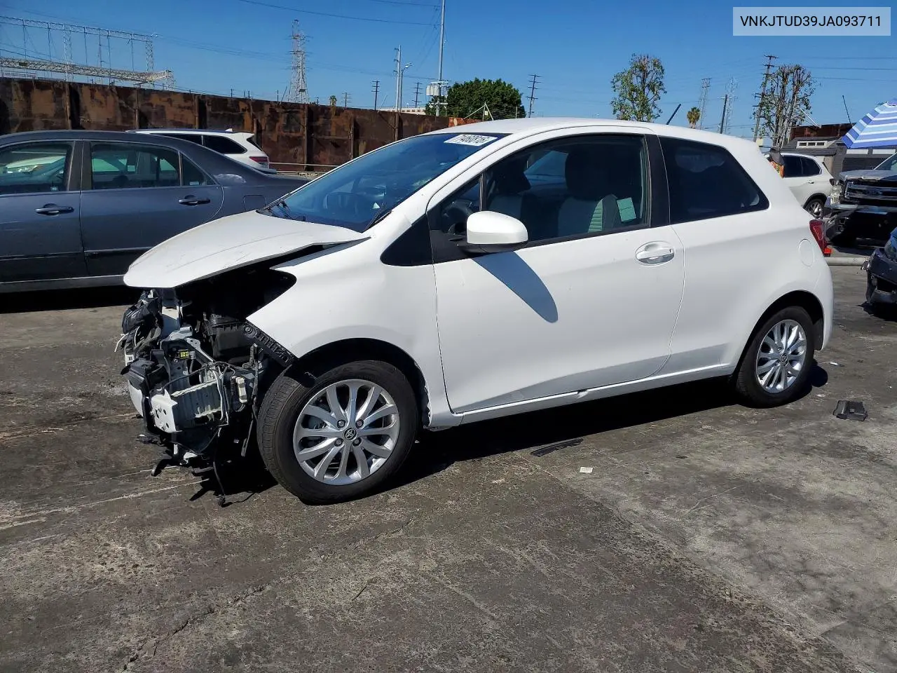 TOYOTA YARIS 2018, VIN VNKJTUD39JA093711