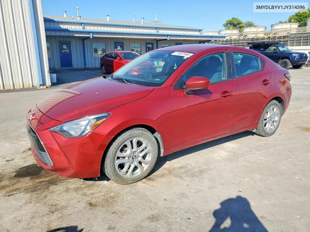 TOYOTA YARIS 2018, VIN 3MYDLBYV1JY314396