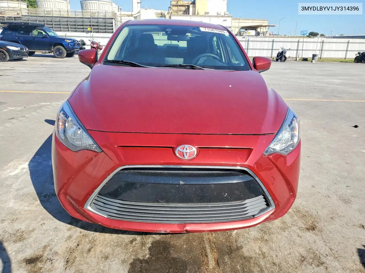 2018 TOYOTA YARIS VIN 3MYDLBYV1JY314396 — фото 5