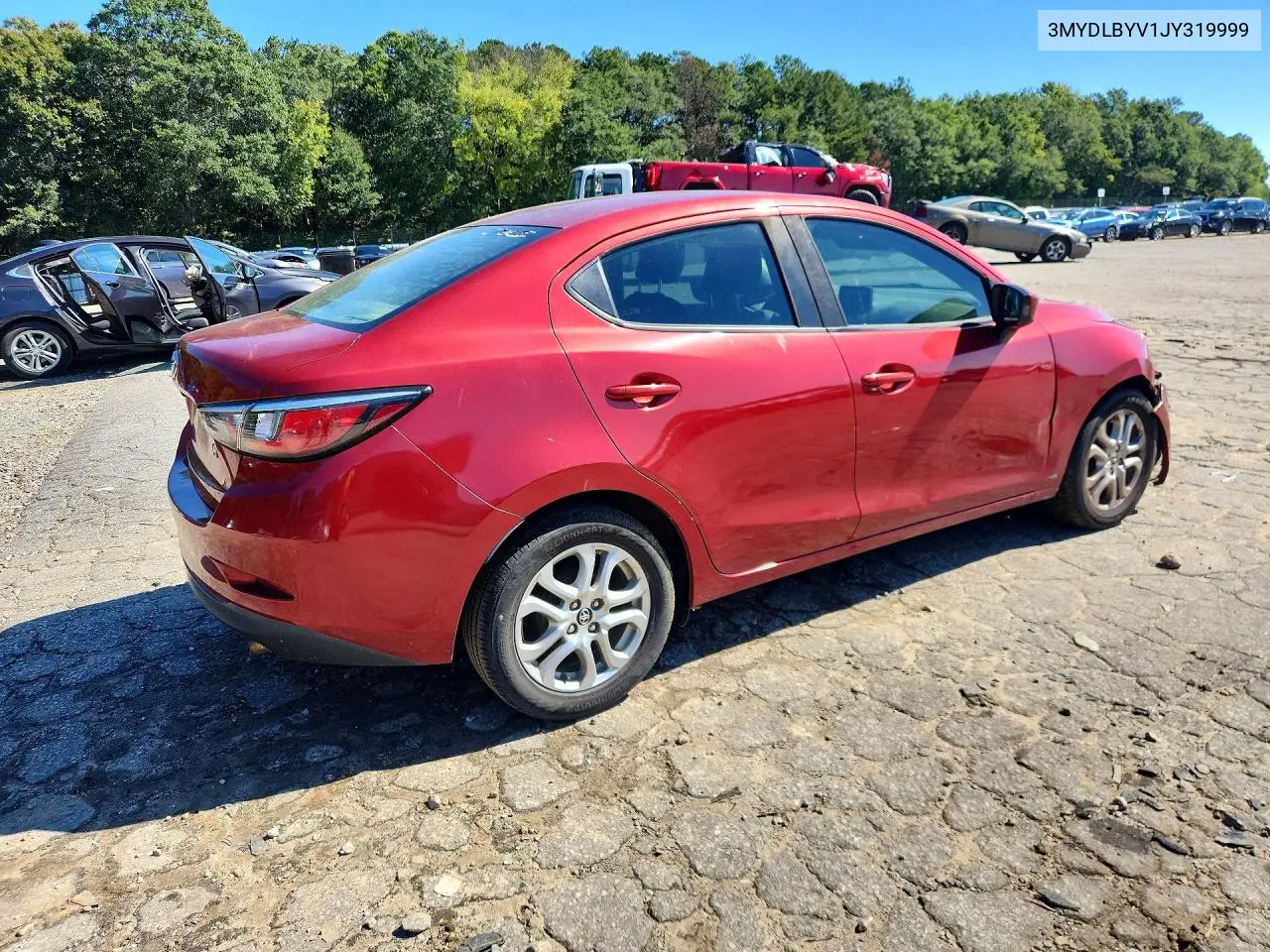 2018 TOYOTA YARIS VIN 3MYDLBYV1JY319999 — фото 3