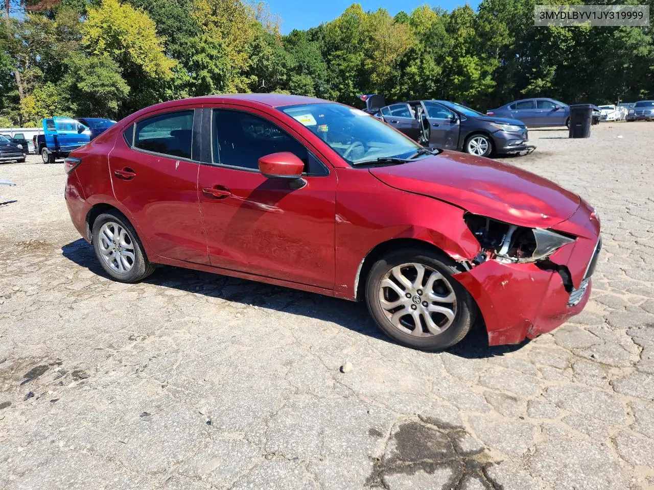 2018 TOYOTA YARIS VIN 3MYDLBYV1JY319999 — фото 4