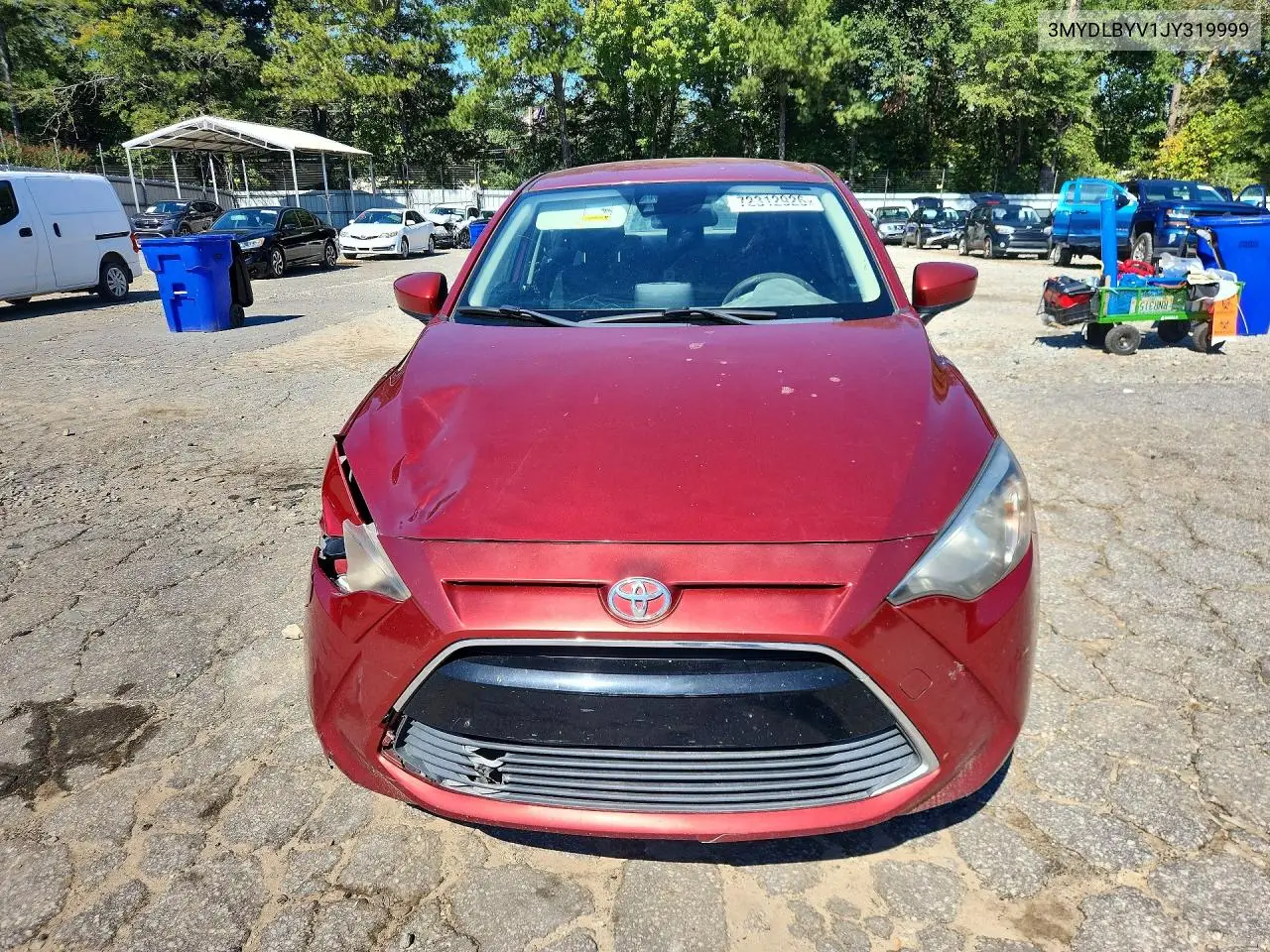 2018 TOYOTA YARIS VIN 3MYDLBYV1JY319999 — фото 5