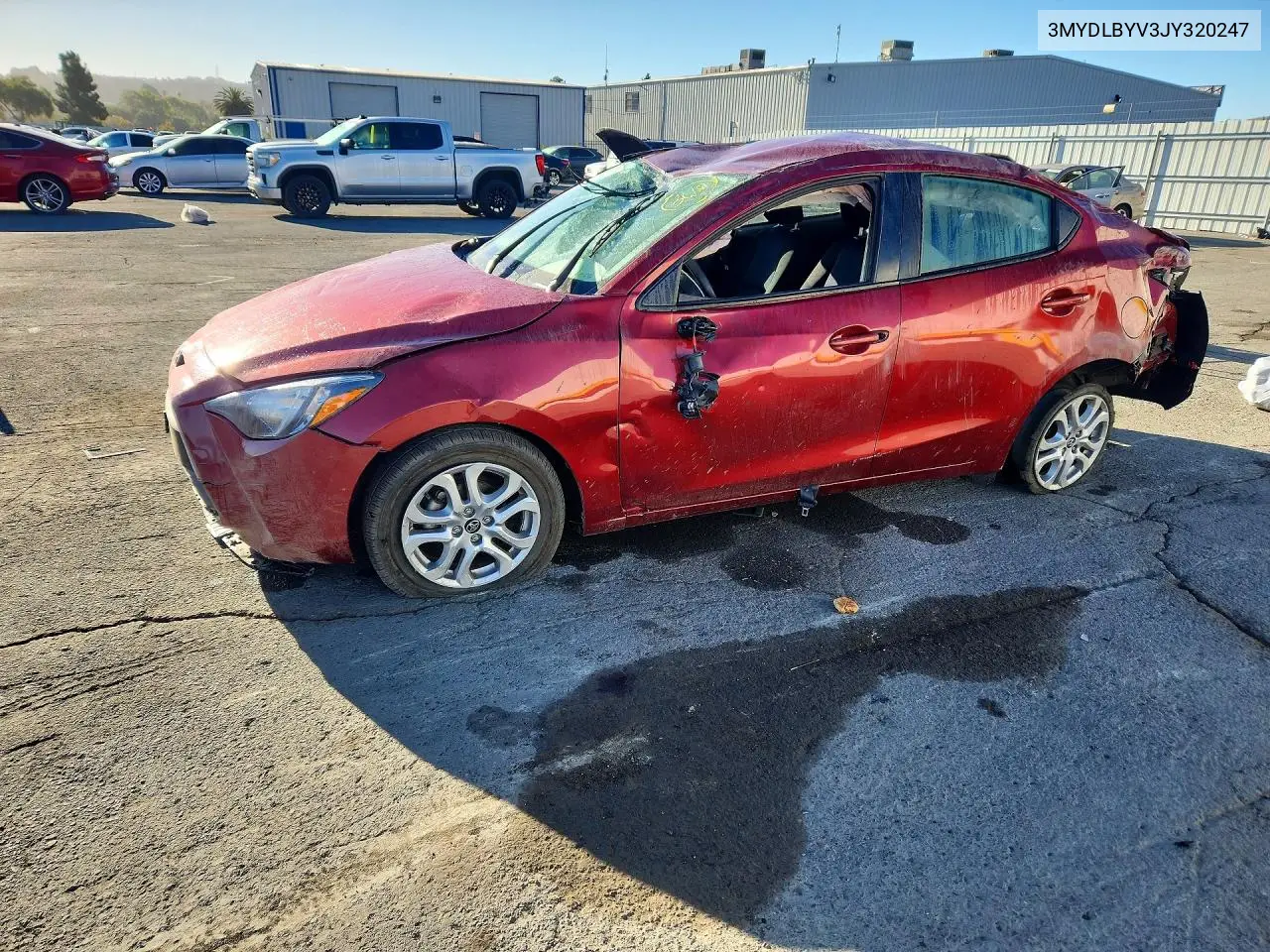 TOYOTA YARIS 2018, VIN 3MYDLBYV3JY320247