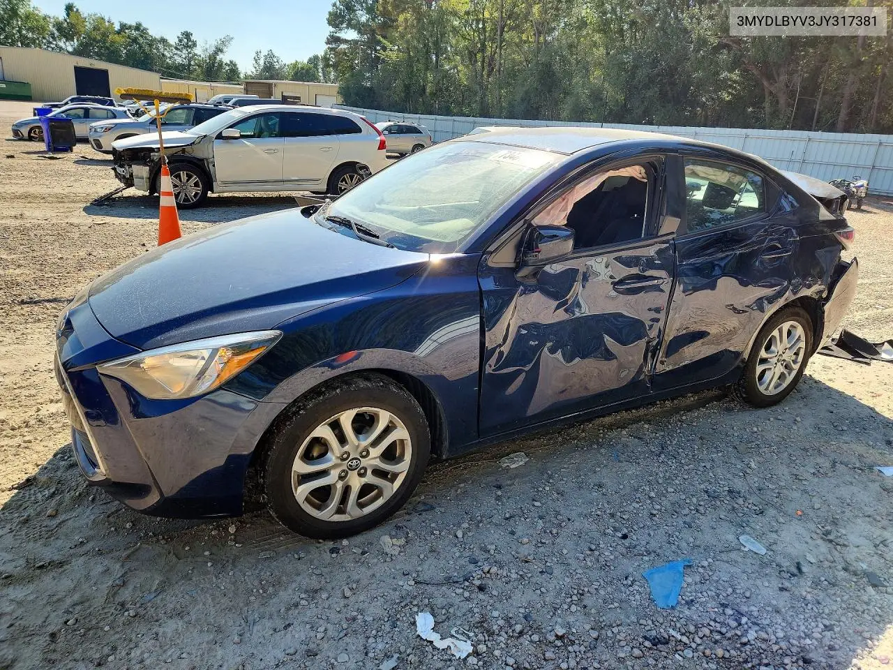 TOYOTA YARIS 2018, VIN 3MYDLBYV3JY317381