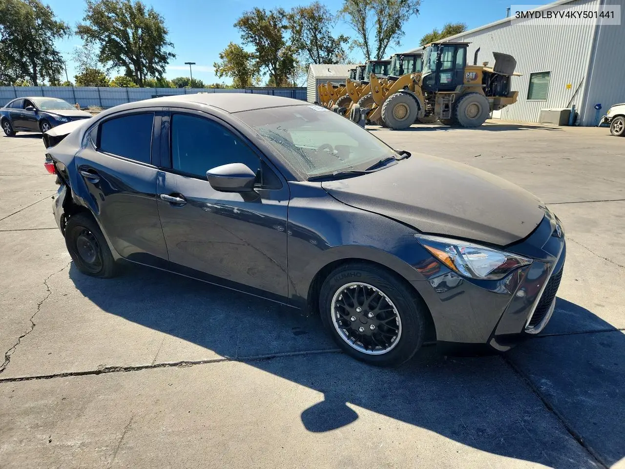 2019 TOYOTA YARIS VIN 3MYDLBYV4KY501441 — фото 4