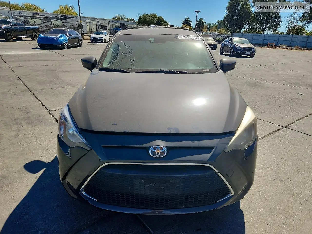 2019 TOYOTA YARIS VIN 3MYDLBYV4KY501441 — фото 5