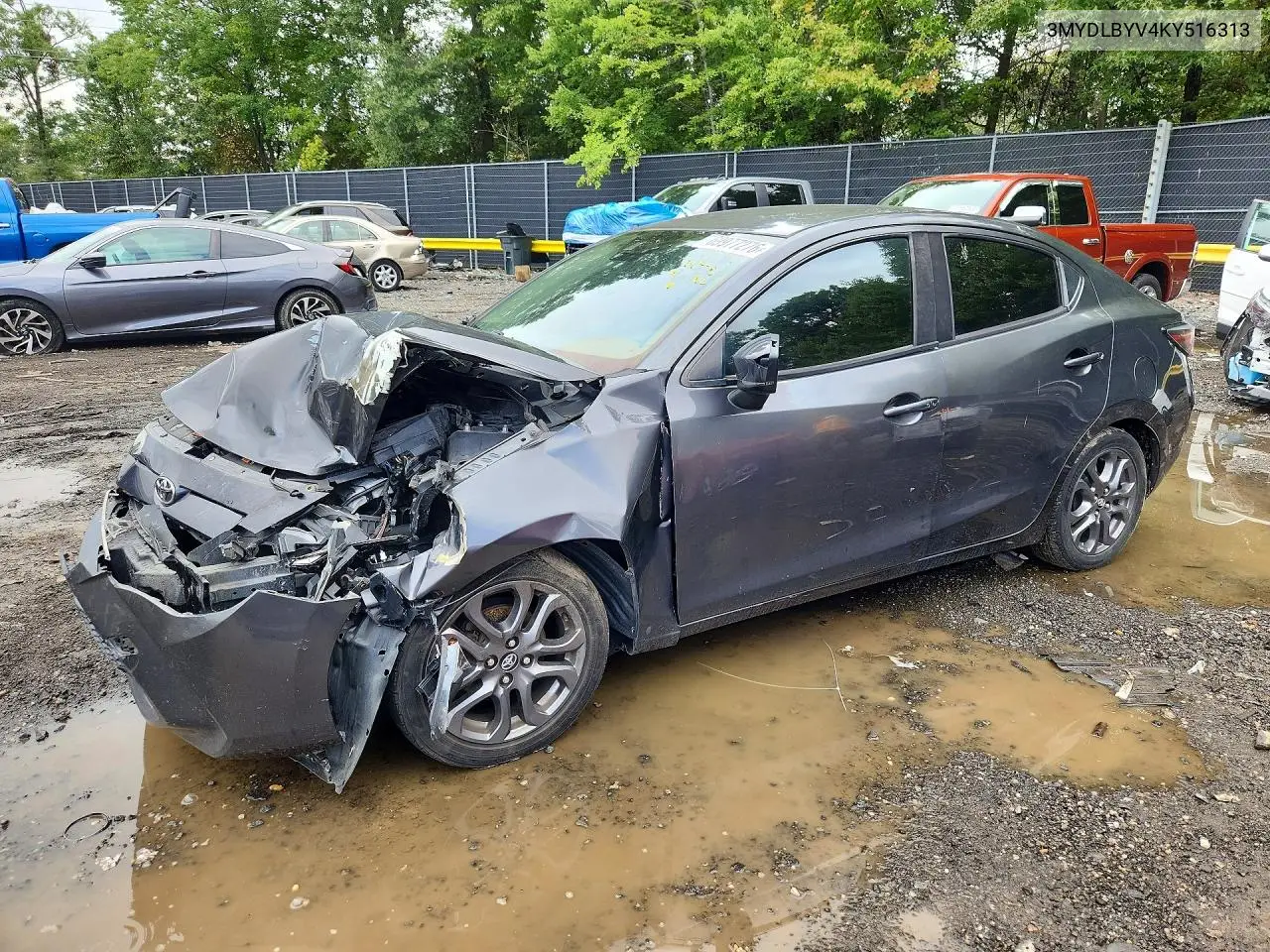 TOYOTA YARIS 2019, VIN 3MYDLBYV4KY516313