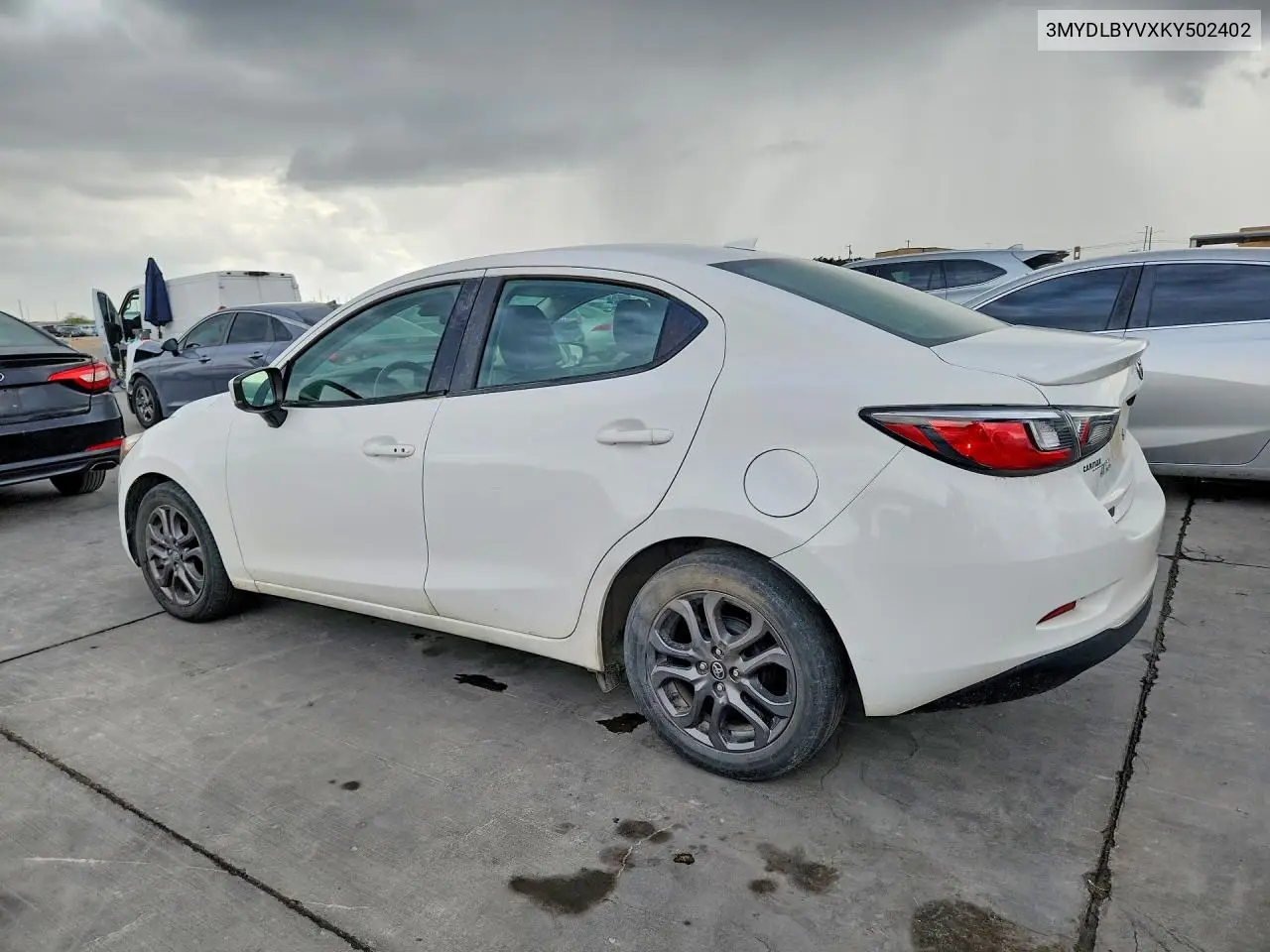 2019 TOYOTA YARIS VIN 3MYDLBYVXKY502402 — фото 2