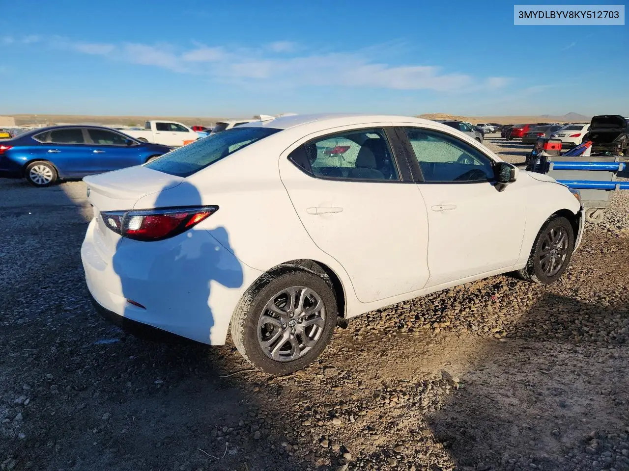 2019 TOYOTA YARIS VIN 3MYDLBYV8KY512703 — фото 3