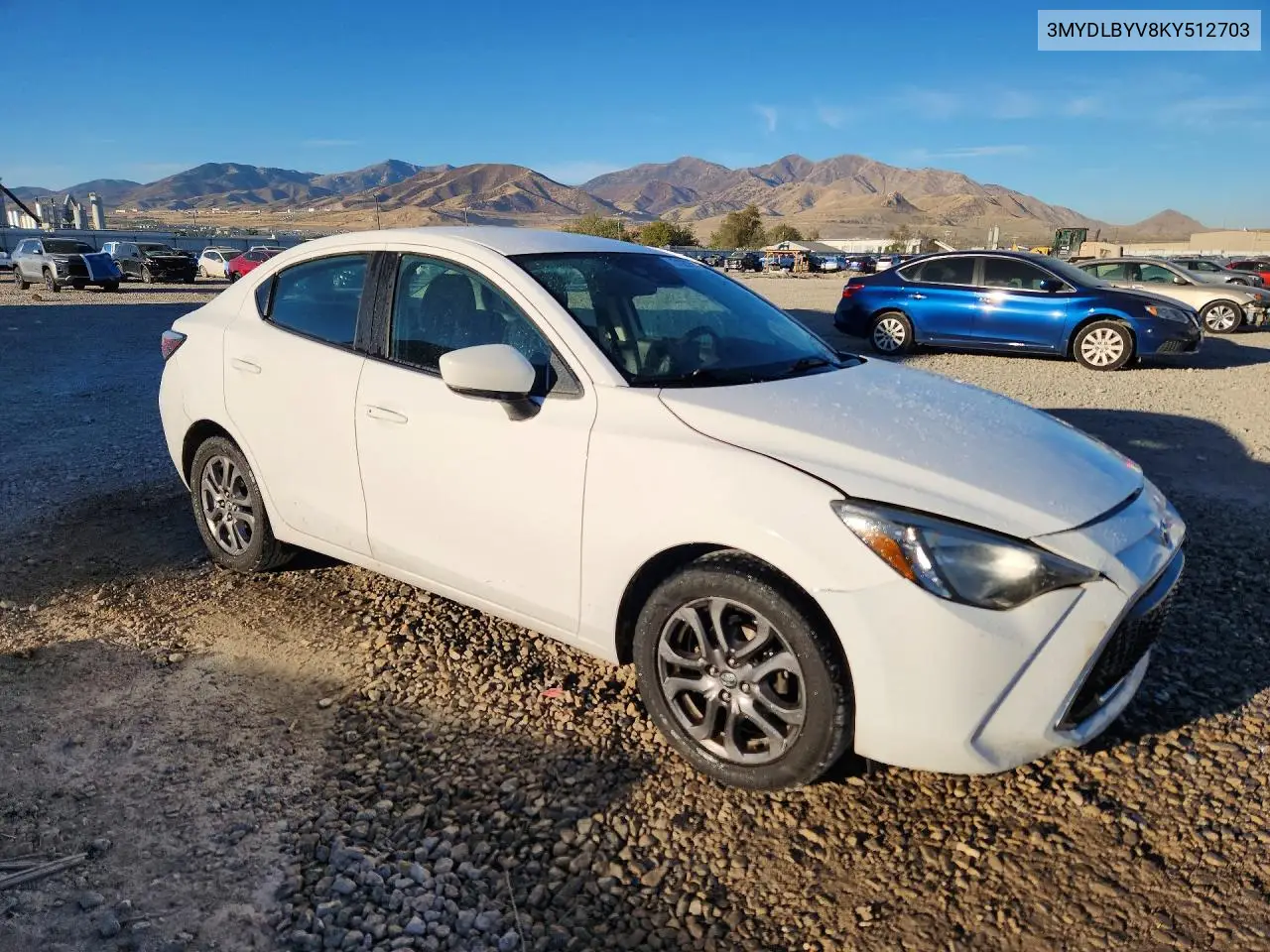 2019 TOYOTA YARIS VIN 3MYDLBYV8KY512703 — фото 4