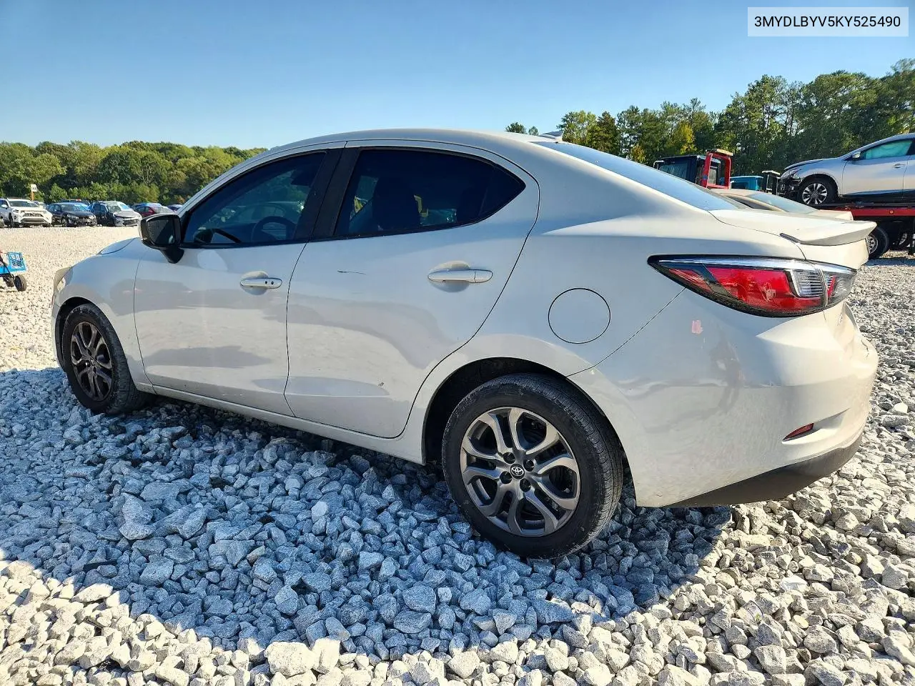 2019 TOYOTA YARIS VIN 3MYDLBYV5KY525490 — фото 2