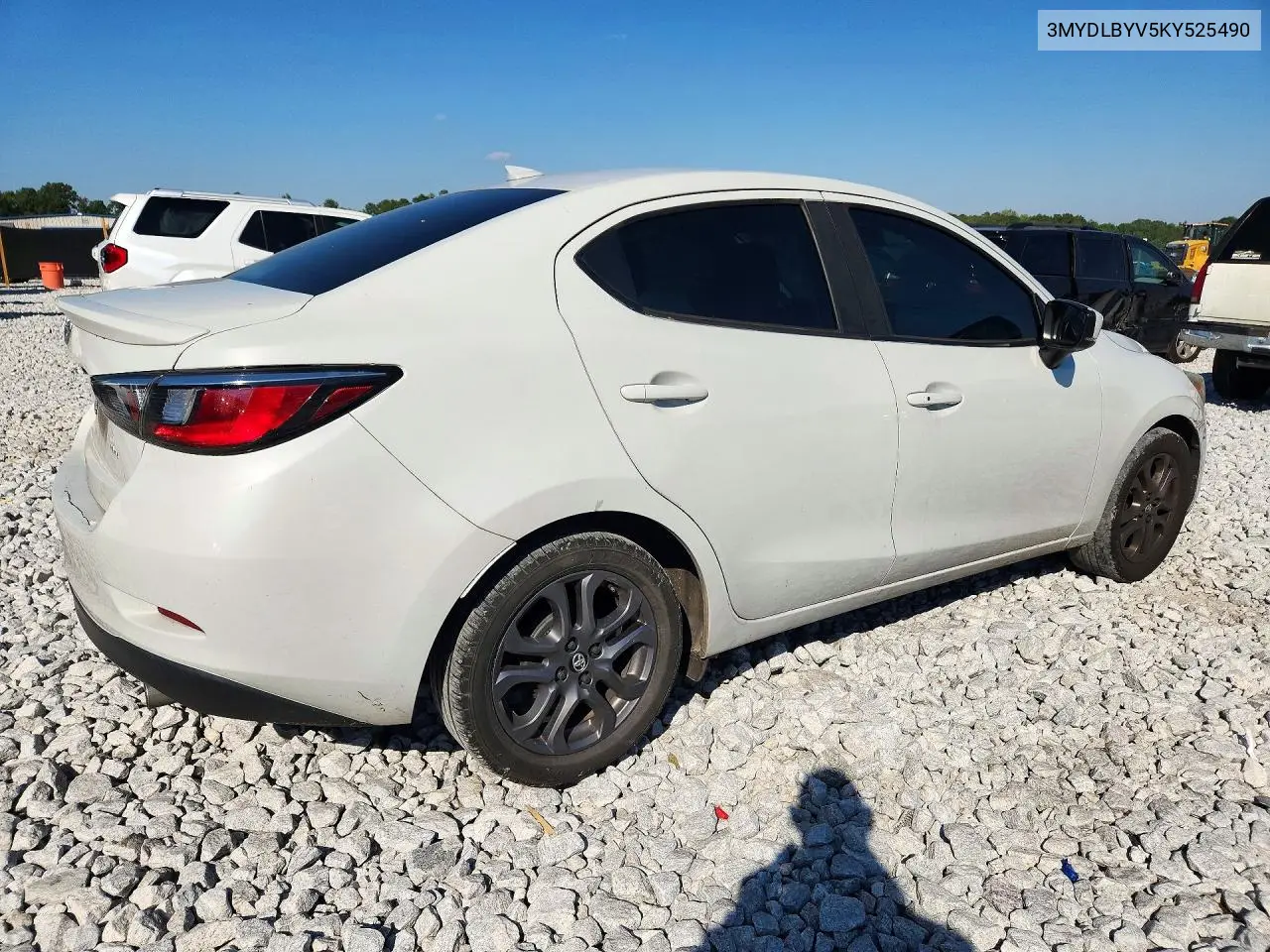 2019 TOYOTA YARIS VIN 3MYDLBYV5KY525490 — фото 3
