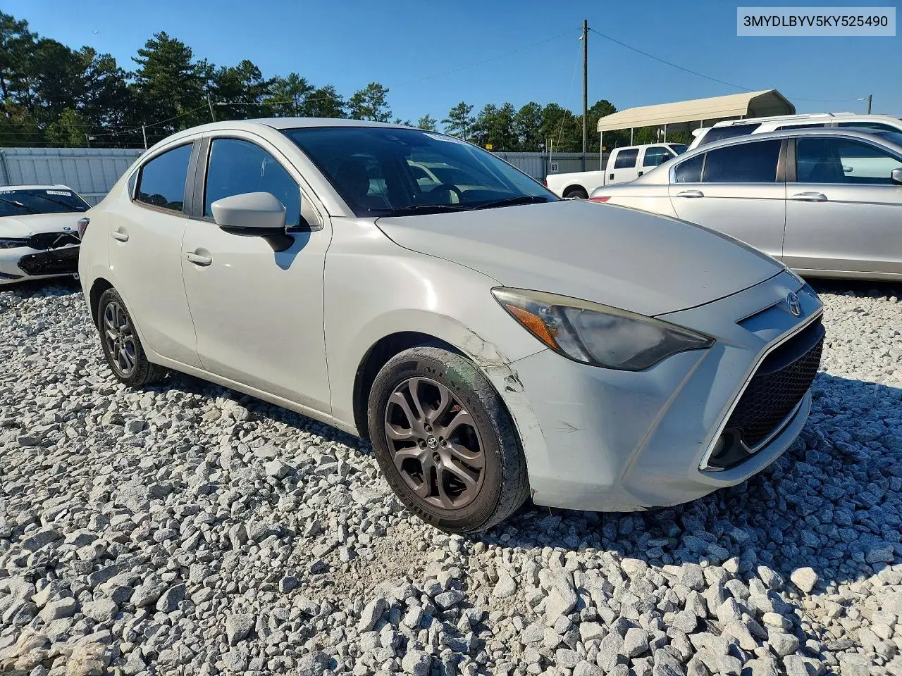 2019 TOYOTA YARIS VIN 3MYDLBYV5KY525490 — фото 4