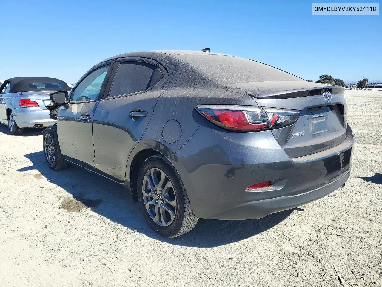 2019 TOYOTA YARIS VIN 3MYDLBYV2KY524118 — фото 2