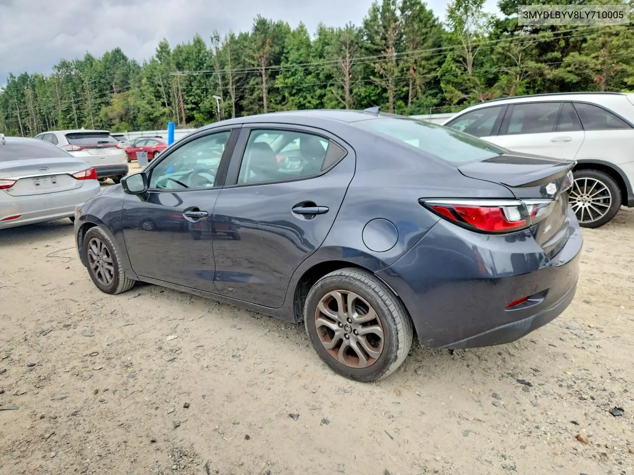 2020 TOYOTA YARIS VIN 3MYDLBYV8LY710005 — фото 2
