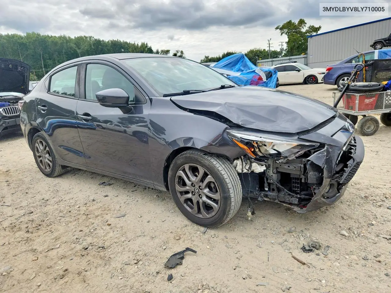 2020 TOYOTA YARIS VIN 3MYDLBYV8LY710005 — фото 4