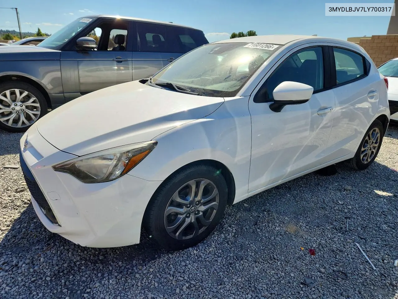 TOYOTA YARIS 2020, VIN 3MYDLBJV7LY700317