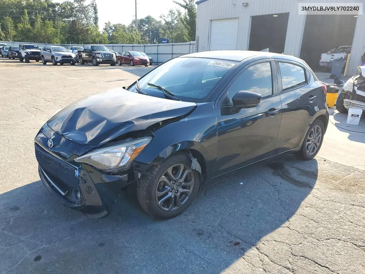 TOYOTA YARIS 2020, VIN 3MYDLBJV8LY702240