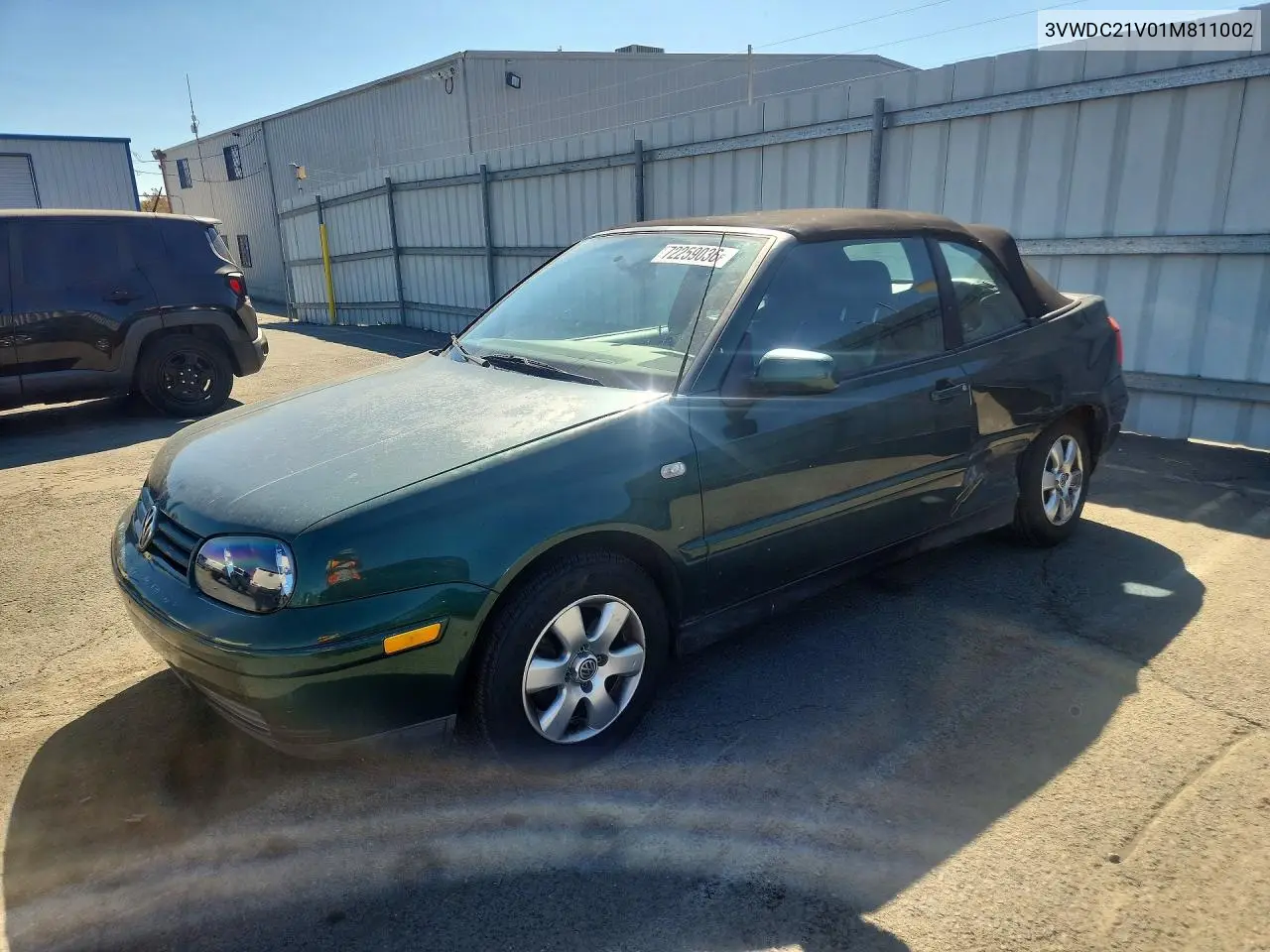 VOLKSWAGEN N/A 2001, VIN 3VWDC21V01M811002