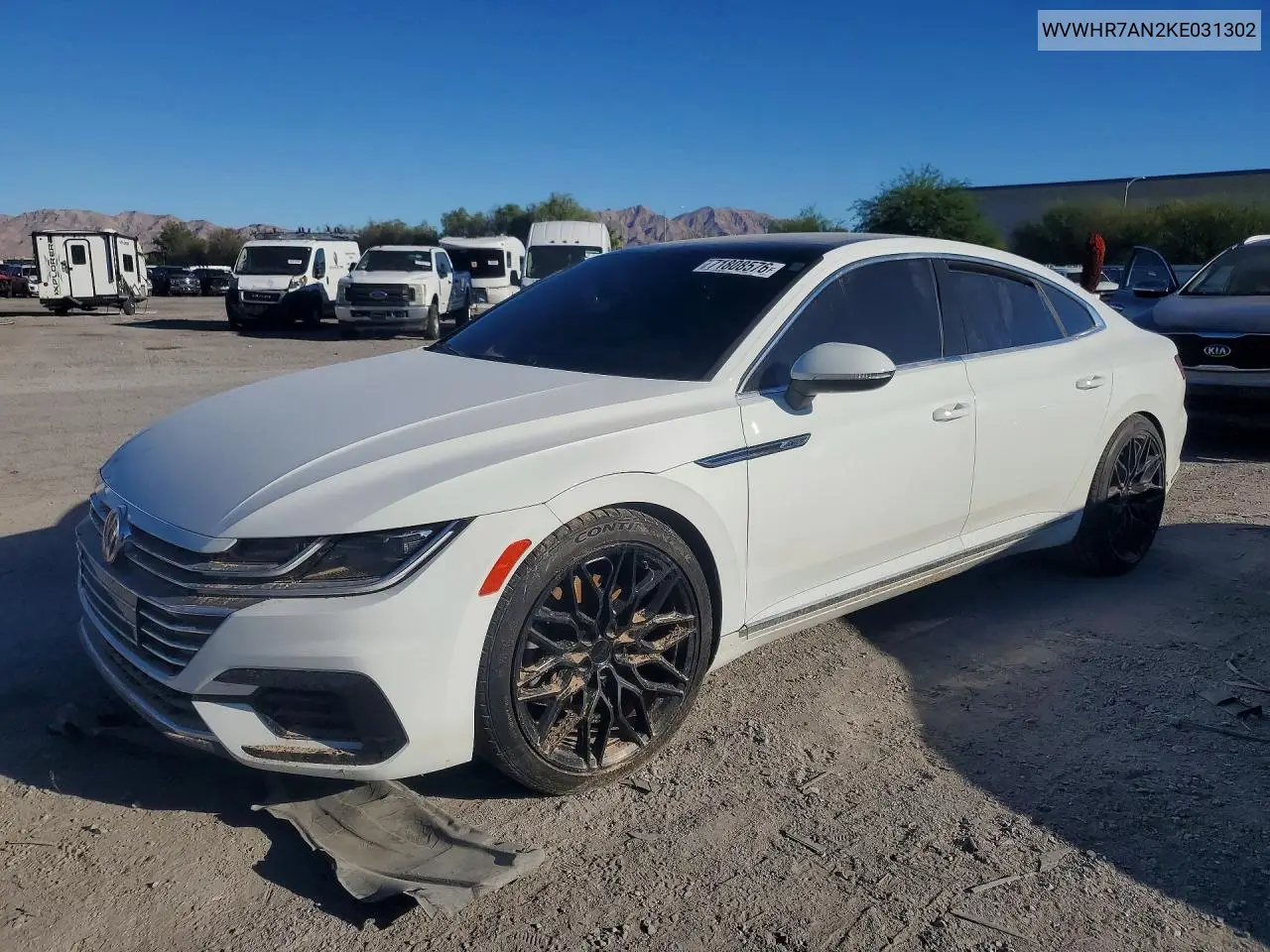 VOLKSWAGEN ARTEON 2019, VIN WVWHR7AN2KE031302
