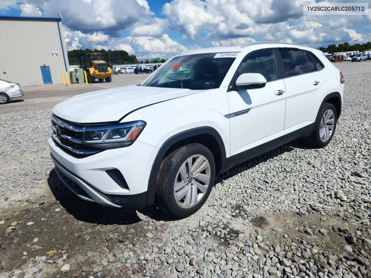 VOLKSWAGEN ATLAS CROSS SPORT 2020, VIN 1V25C2CA8LC205712