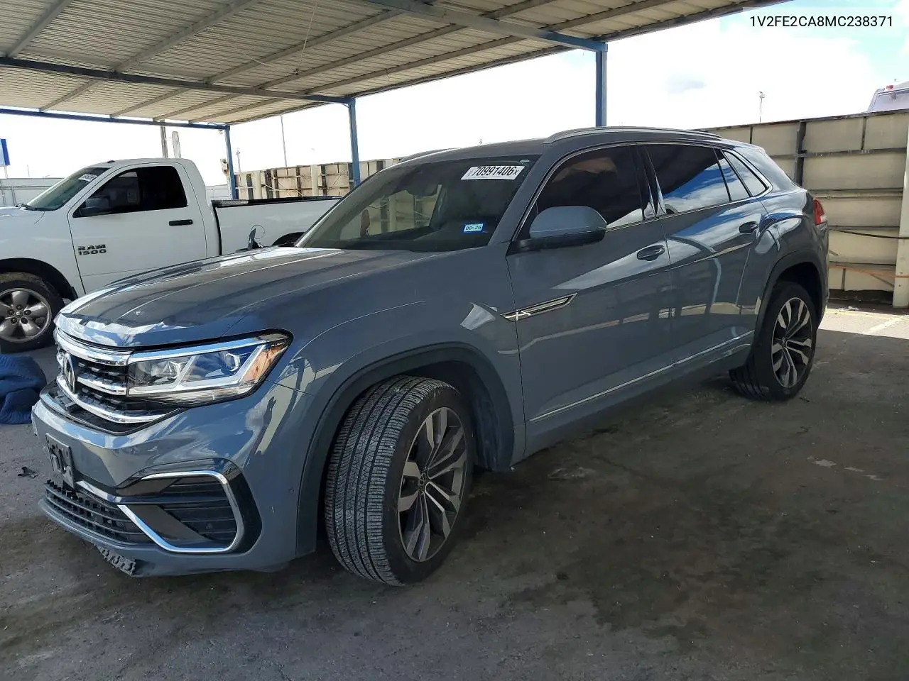 VOLKSWAGEN ATLAS CROSS SPORT 2021, VIN 1V2FE2CA8MC238371