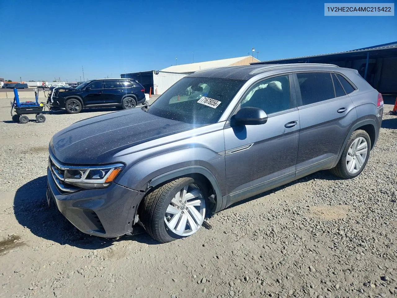 VOLKSWAGEN ATLAS CROSS SPORT 2021, VIN 1V2HE2CA4MC215422